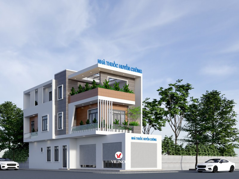 Hình ảnh của Thiết kế nhà phố 3 tầng hiện đại kết hợp kinh doanh tại Bắc Giang